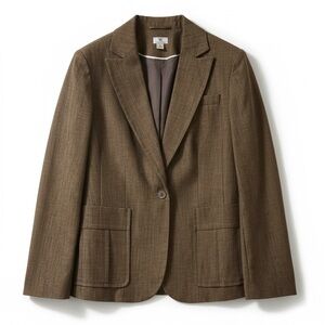 Worthington Classic Brown Tweed Blazer Size Large